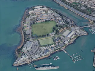 Portsmouth City, UK (2024) 3D Model