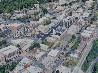 Tacoma City, WA, USA (2024) 3D Model