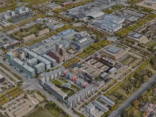 Milton Keynes City, UK (2022) 3D Model