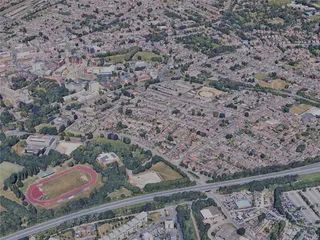 Peterborough City, UK (2023) 3D Model