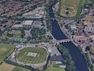 Worcester City, UK (2023) 3D Model