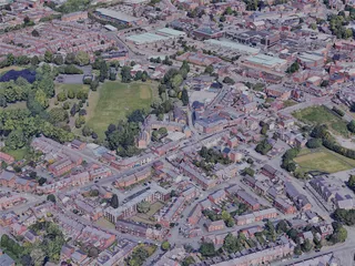 Wrexham City, UK (2023) 3D Model