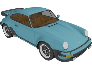 Porsche 911 Turbo (1975) 3D Model