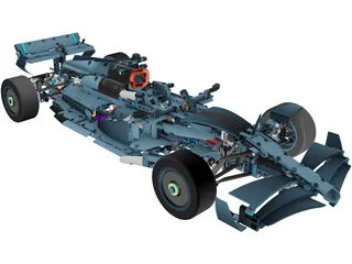 Mercedes-AMG Petronas F1 Lego 3D Model