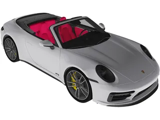 Porsche 911 Carrera GTS Convertible (2022) 3D Model