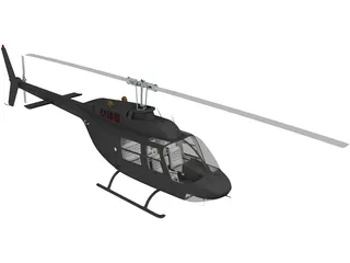 Bell 206B JetRanger III Citycopter 3D Model