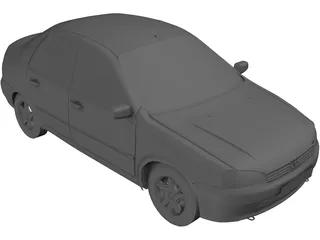 VAZ Lada Kalina 3D Model