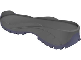 3D Shoes Sole Model 3D model