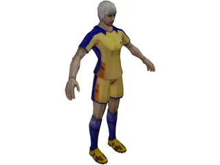 Soccer Player 3D Model