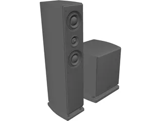 Speakers 3D Model