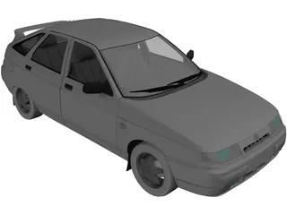 Vaz 2112 Lada 3D Model