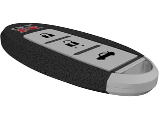 Nissan GT-R Car Key 3D Model