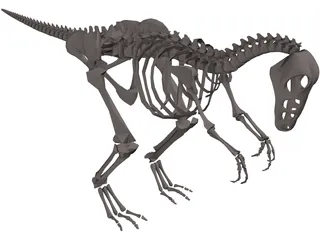 Esqueleto de dinossauro em AutoCAD, Baixar CAD (63.22 KB)