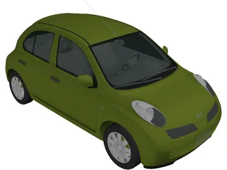 Nissan Micra (2002) 3D Model