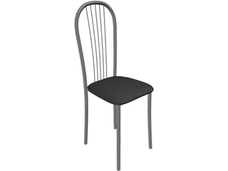 Metal Kitchen Chair 3D Model