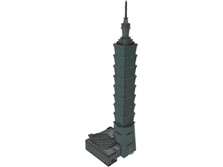 Taipei 101 World Financial Center 3D Model