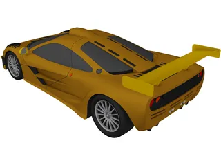 McLaren F1 GT1 (1997) 3D Model