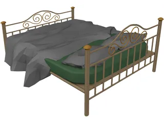Iron Bed 3D Model - 3D CAD Browser