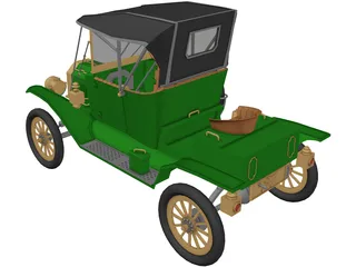 Ford T12 3D Model