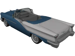 Oldsmobile Starfire 98 Convertible (1957) 3D Model