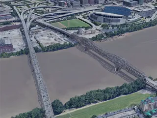 Cincinnati City, OH, USA (2019) 3D Model