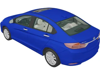 Honda City (2014) 3D Model