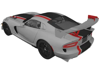 Dodge Viper ACR (2016) 3D Model