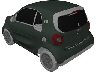 Smart EQ ForTwo (2017) 3D Model