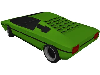 Lamborghini Bravo (1974) 3D Model