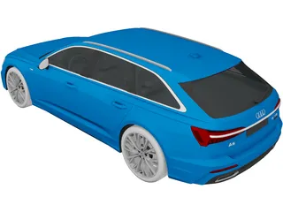 Audi A6 Avant S-line (2019) 3D Model