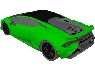 Lamborghini Huracan Tecnica (2023) 3D Model