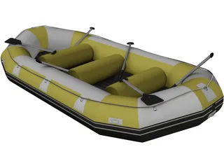 Rafting Boat 3D Model