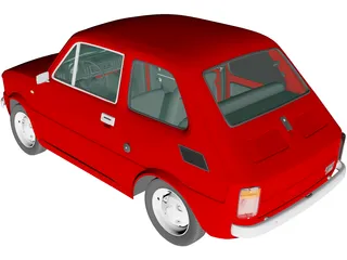 Fiat 126p (1976) 3D Model