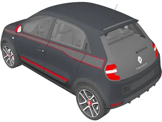 Renault Twingo (2015) 3D Model