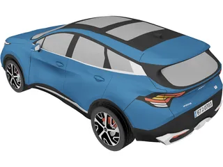 Kia Sportage Hybrid 3D Model