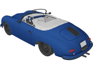 Porsche 356A Speedster (1957) 3D Model