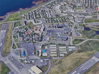 Reykjavik City, Iceland (2023) 3D Model