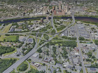 Hartford City, CT, USA (2022) 3D Model