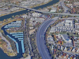 Sacramento City, USA (2024) 3D Model