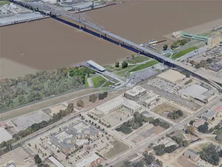 Baton Rouge City, LA, USA (2024) 3D Model