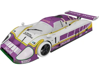 Jaguar XJR-9 (1989) 3D Model