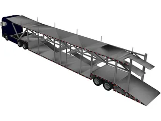 Scania Car Carrier Trailer 3D Model