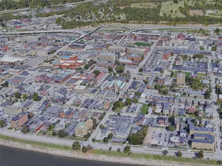 Charleston City, WV, USA (2023) 3D Model