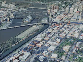 Richmond City, VA, USA (2024) 3D Model