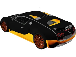 Bugatti Veyron 16.4 Super Sport (2010) 3D Model