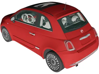 Fiat 500 (2015) 3D Model