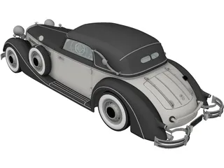 Horch 853A Sport Cabriolet (1937) 3D Model