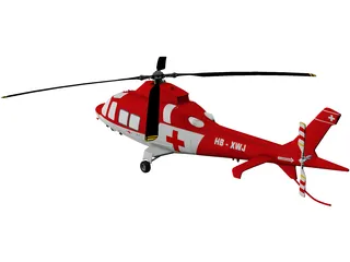 AgustaWestland AW109 Grand Helicopter 3D Model