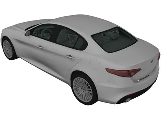 Alfa Romeo Giulia (2016) 3D Model