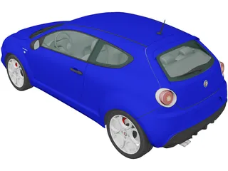 Alfa Romeo MiTo Veloce (2016) 3D Model
